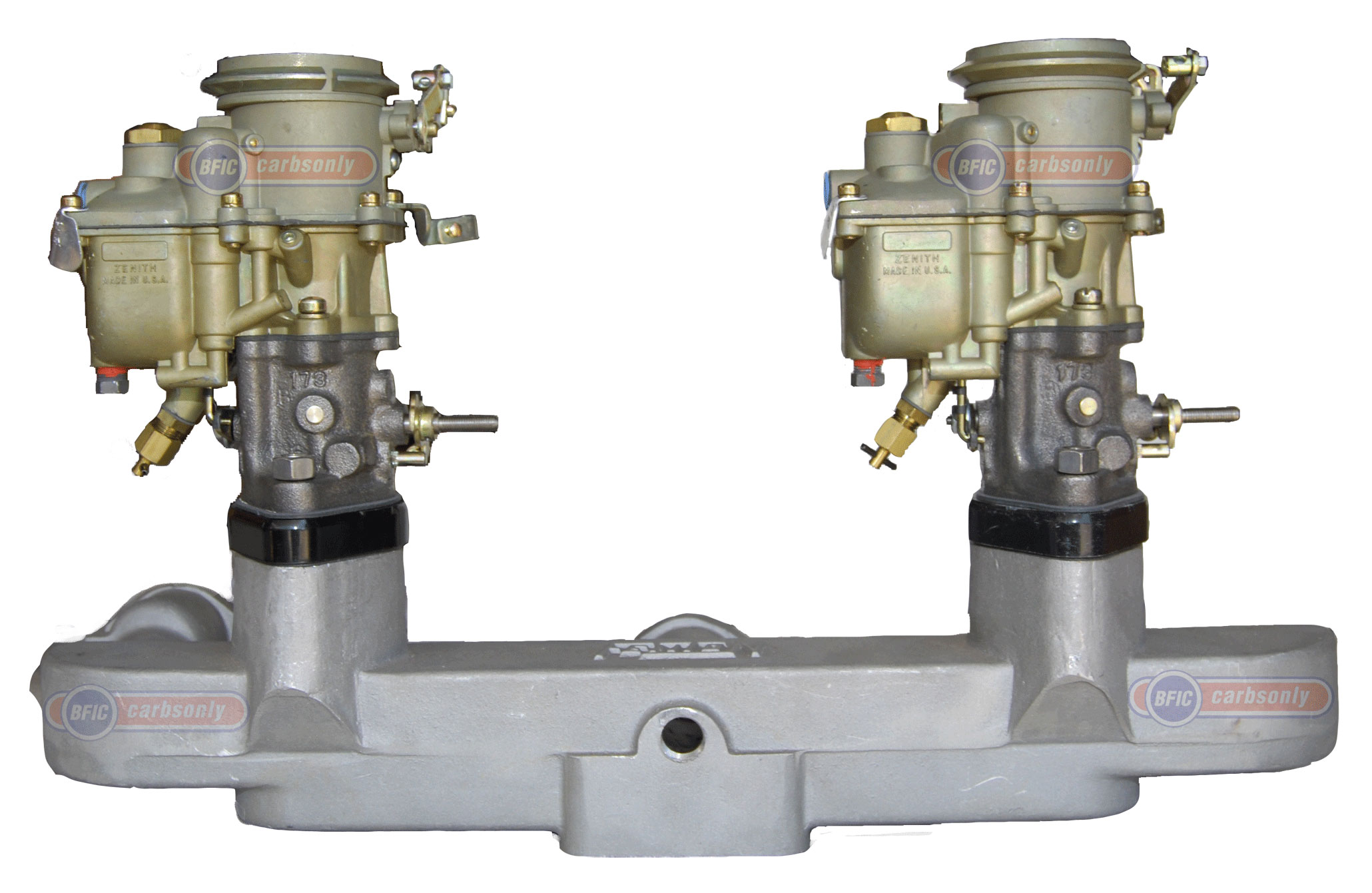 Dual New Zenith carbureors With Fenton Manifold