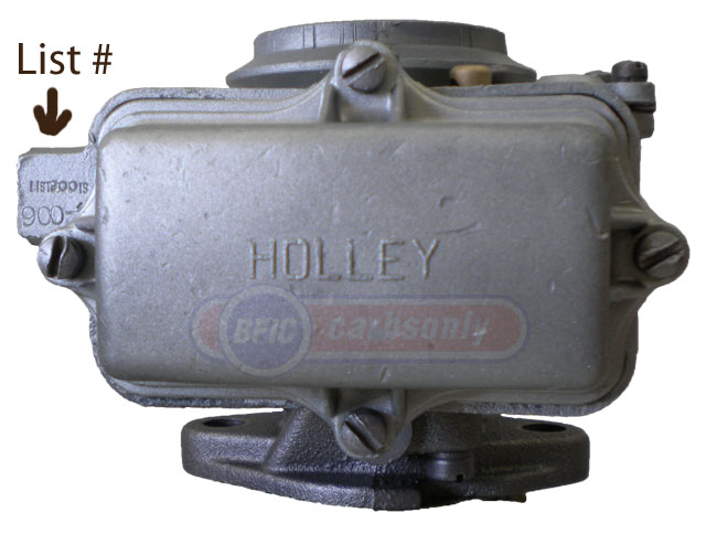 Holley Carburetor Model 1904 ffuel bowl side